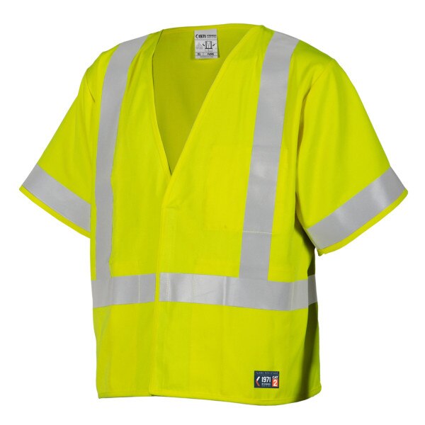 ML Kishigo FR Economy Hi-Vis Vest Class 3 in Hi-Vis Lime